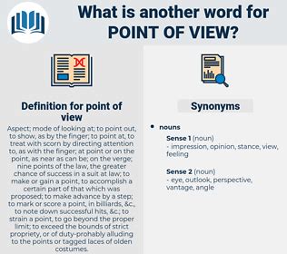 point of view thesaurus